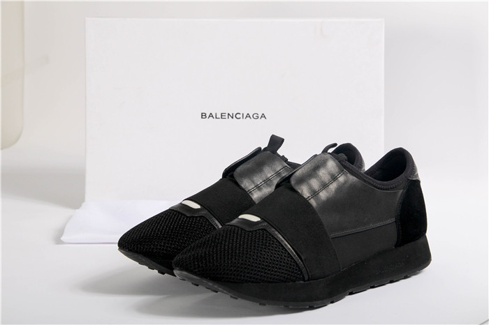 Super Perfect Balenciaga Race Runners All Black Men Sneakers