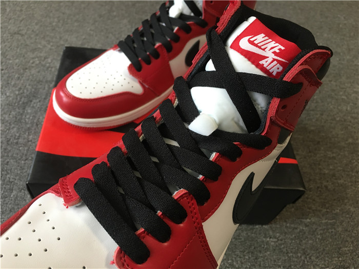 UA Air Jordan 1 White/Black-Red Retro Box Men Sneaker on sale