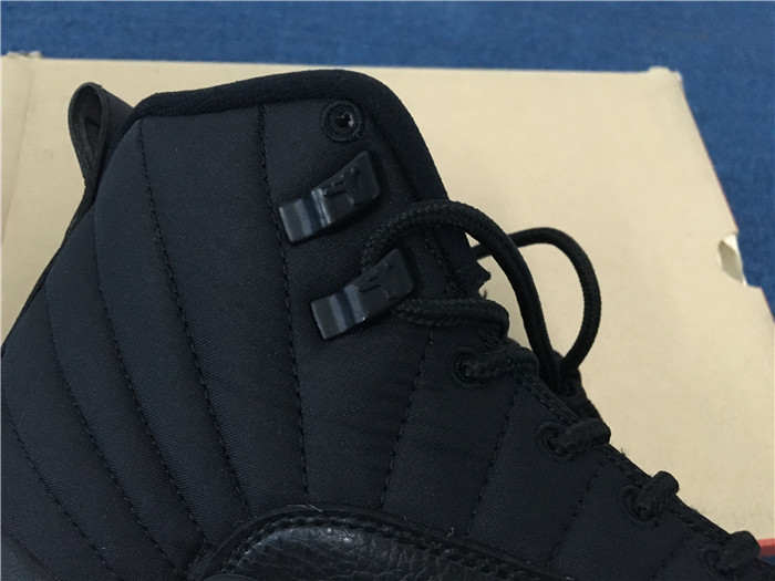 Air Jordan 12 Retro Waterproof Nylon Black Sneakers