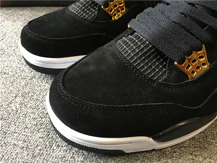 INSTOCK NOW!!! Upcoming Air Jordan 4 Suede Royalty in Blak/Metallic Gold