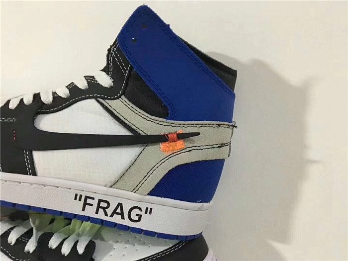 Vigril Abloh x Fragment Design x Air Jordan 1 Royal Blue Sneakers