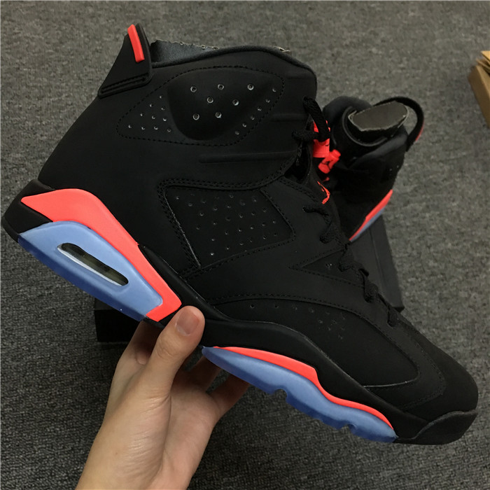 UA Air Jordan 6 Black infrared 2014 retro men shoes 384664-023